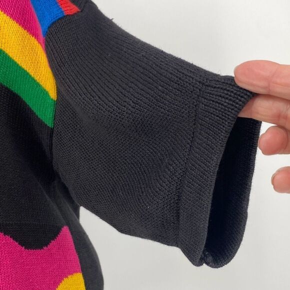 Eminent Women's Drop Shoulder Floral Sequin Knit Sweater Dress Tunic Multi L - Picture 6 of 10